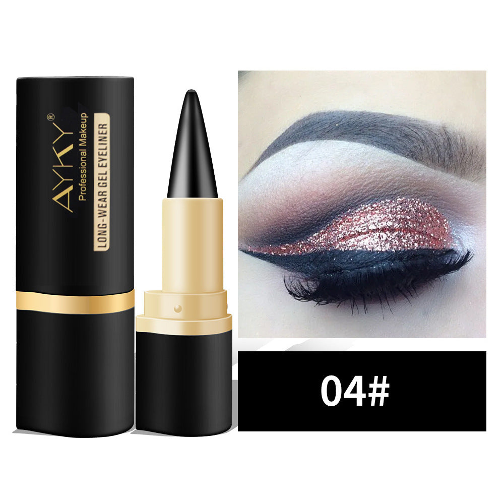 AKAY cross-border waterproof eyeliner eyeliner matte quick-drying eyeliner single-head rich matte eyeliner