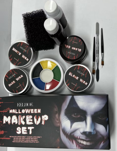 EELHOE Halloween Face Painting Set: Creative Halloween Party Face Painting with Vibrant Color and Long-Lasting Makeup