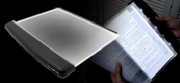 LED flat night vision book light eye protection reading light bedroom reading artifact folder book light night reading creative light