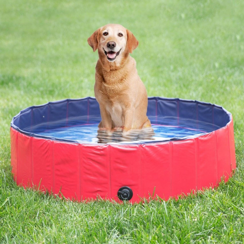 Amazon Explosion Pet Inflatable Bathtub PVC Composite Cloth Bathtub Pet Pool Collapsible Pool
