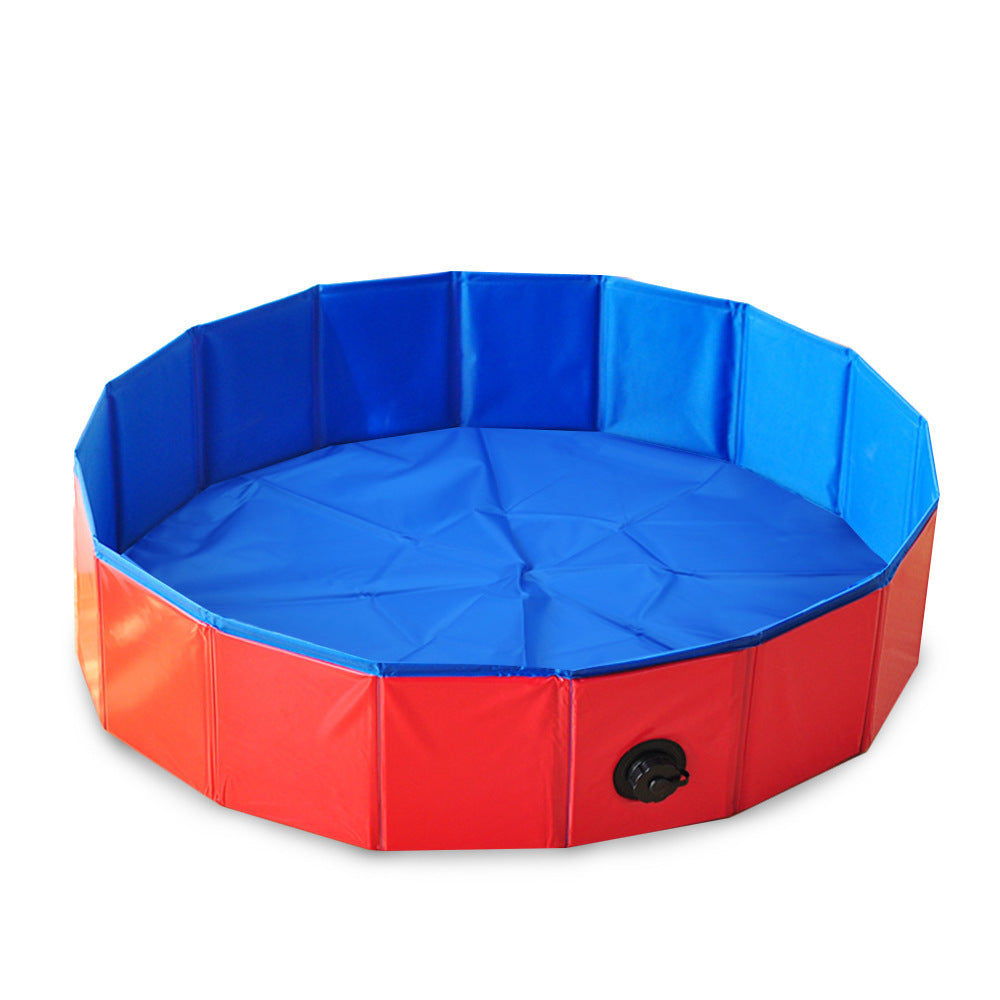 Amazon Explosion Pet Inflatable Bathtub PVC Composite Cloth Bathtub Pet Pool Collapsible Pool