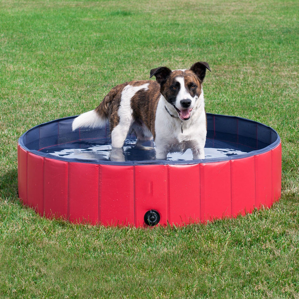Amazon Explosion Pet Inflatable Bathtub PVC Composite Cloth Bathtub Pet Pool Collapsible Pool