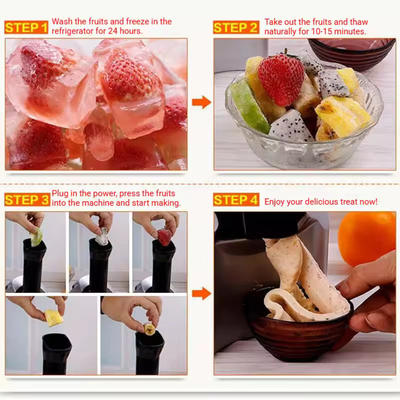 Ice cream maker home automatic fruit ice cream maker for children ice cream maker ice cream maker