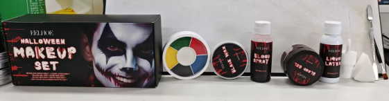 EELHOE Halloween Face Painting Set: Creative Halloween Party Face Painting with Vibrant Color and Long-Lasting Makeup