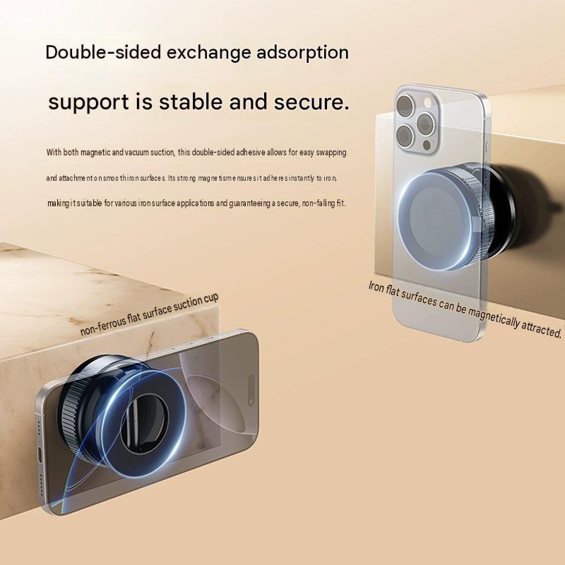 2025 New Universal Car Phone Holder, Multifunctional 360-Degree Rotating Folding Vacuum Magnetic Holder