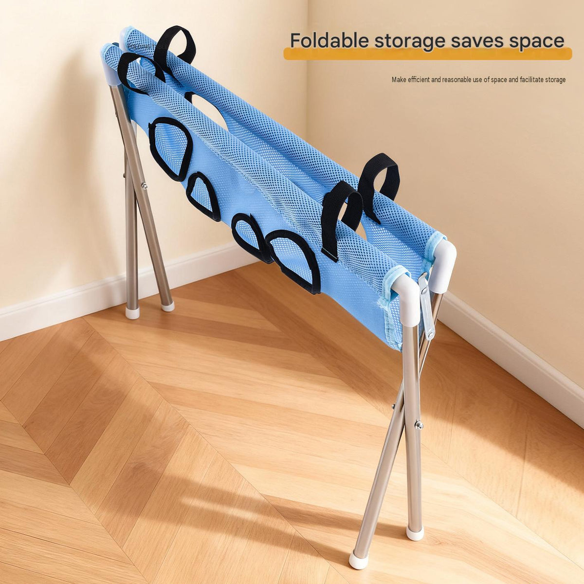 Home pet bathing essential: non-slip foot pads, stable and wobbly, foldable bathing hammock frame for cats and dogs.