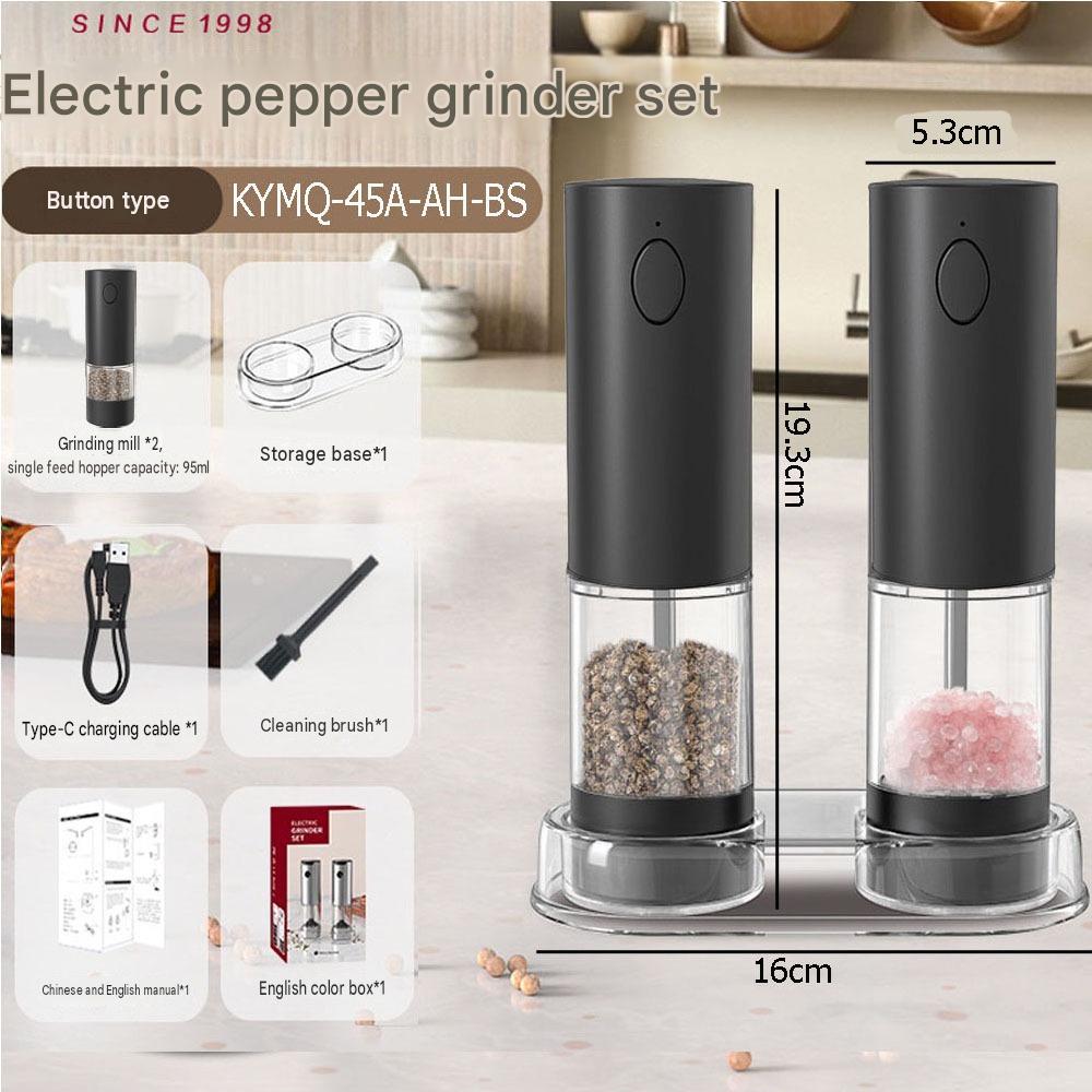 Cross-border charging grinder electric rose salt pepper flax seed grinder household wireless electric grinder