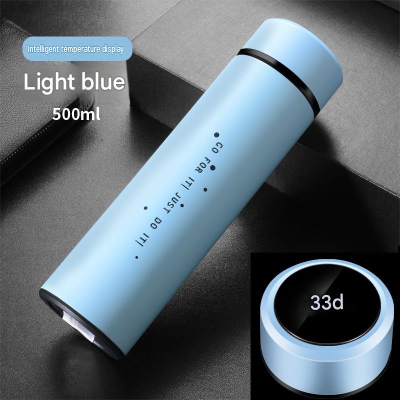 Intelligent temperature measuring cup LED temperature cup touch display couple water cup advertising creative gift cup customization