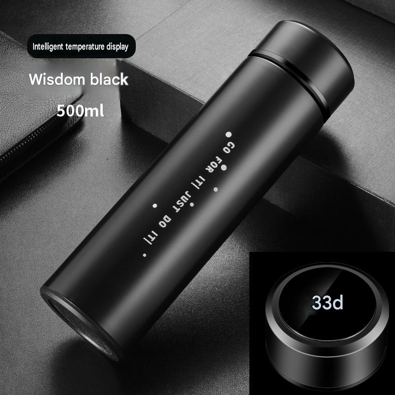 Intelligent temperature measuring cup LED temperature cup touch display couple water cup advertising creative gift cup customization