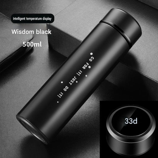 Intelligent temperature measuring cup LED temperature cup touch display couple water cup advertising creative gift cup customization