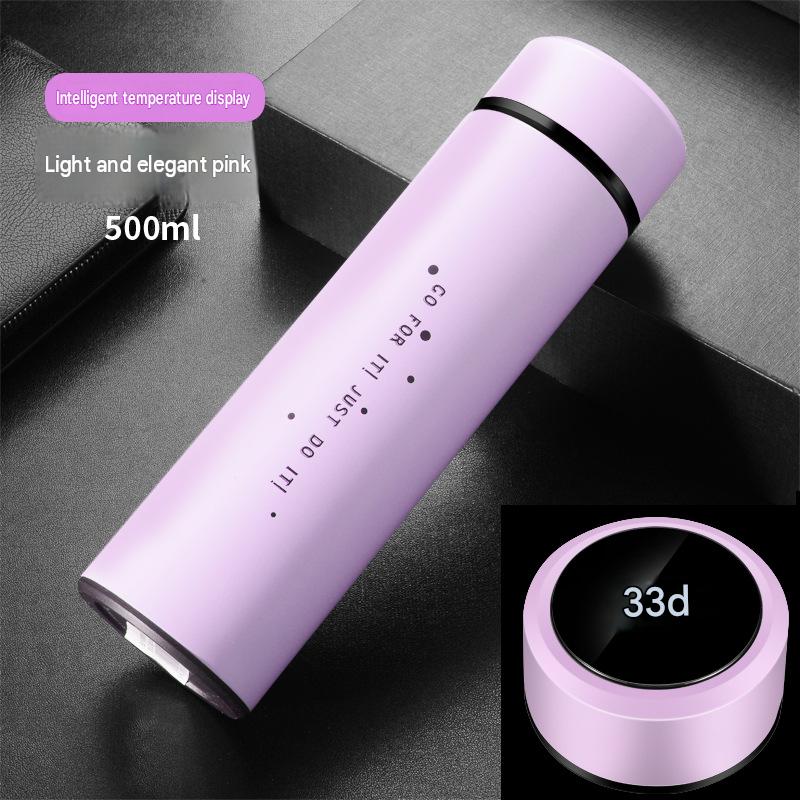 Intelligent temperature measuring cup LED temperature cup touch display couple water cup advertising creative gift cup customization