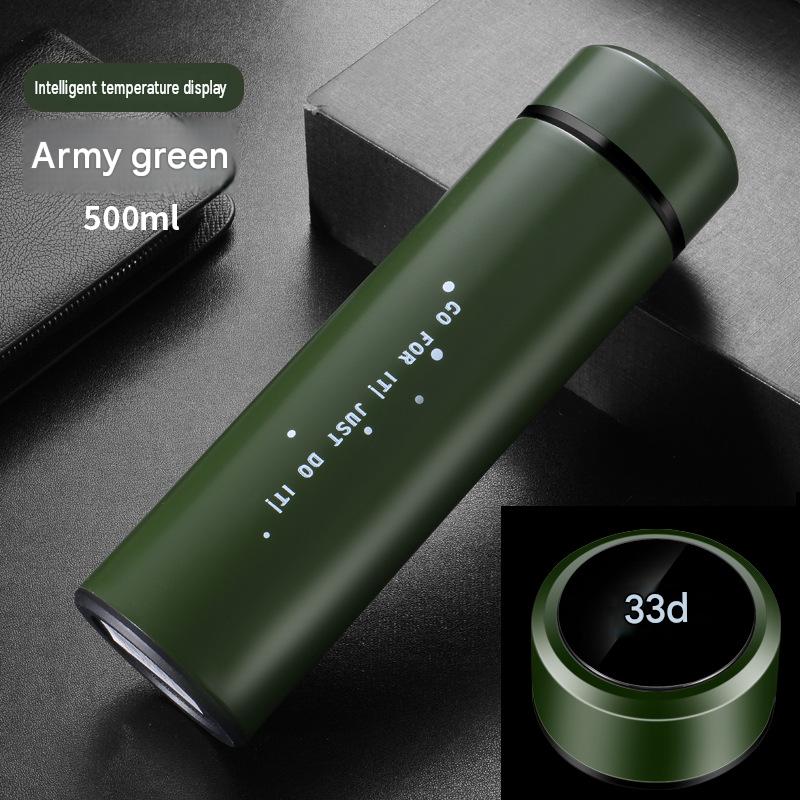 Intelligent temperature measuring cup LED temperature cup touch display couple water cup advertising creative gift cup customization