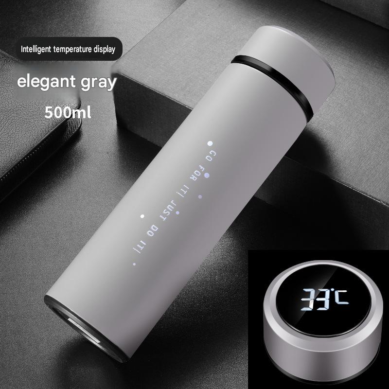 Intelligent temperature measuring cup LED temperature cup touch display couple water cup advertising creative gift cup customization