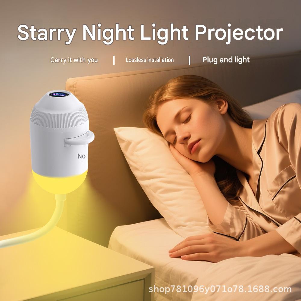 Cross-border best-selling USB starry sky projection light for car interiors, home and bedroom night lights, romantic galaxy LED ambient light