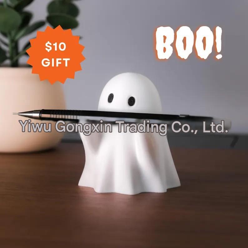 New cross-border Middle Finger Cute Ghost Halloween Resin Craft Ornament