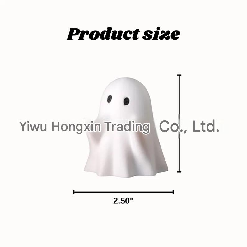 New cross-border Middle Finger Cute Ghost Halloween Resin Craft Ornament