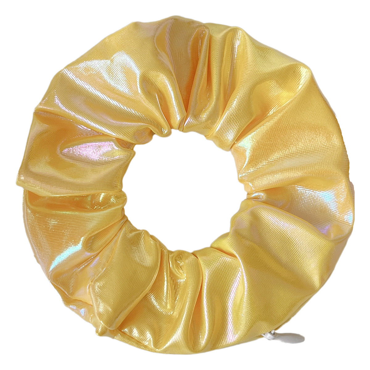 Vibrant Thick PU Invisible Zipper Scrunchie Hair Tie, Cross-border E-commerce, Amazon Zipper Hair Tie Wholesale, Hair Accessories