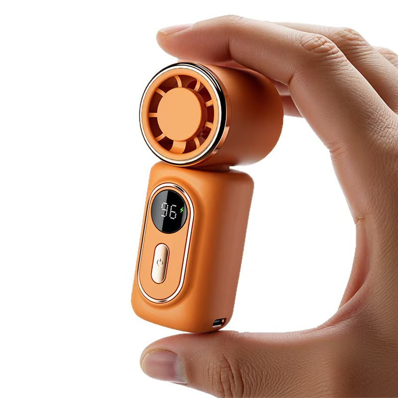 Handheld mini fan for cooling, high-speed turbine fan, portable cooling fan, waist clip mini fan