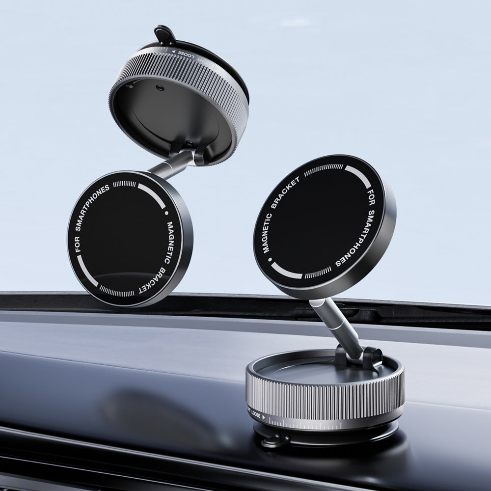 2025 New Universal Car Phone Holder, Multifunctional 360-Degree Rotating Folding Vacuum Magnetic Holder