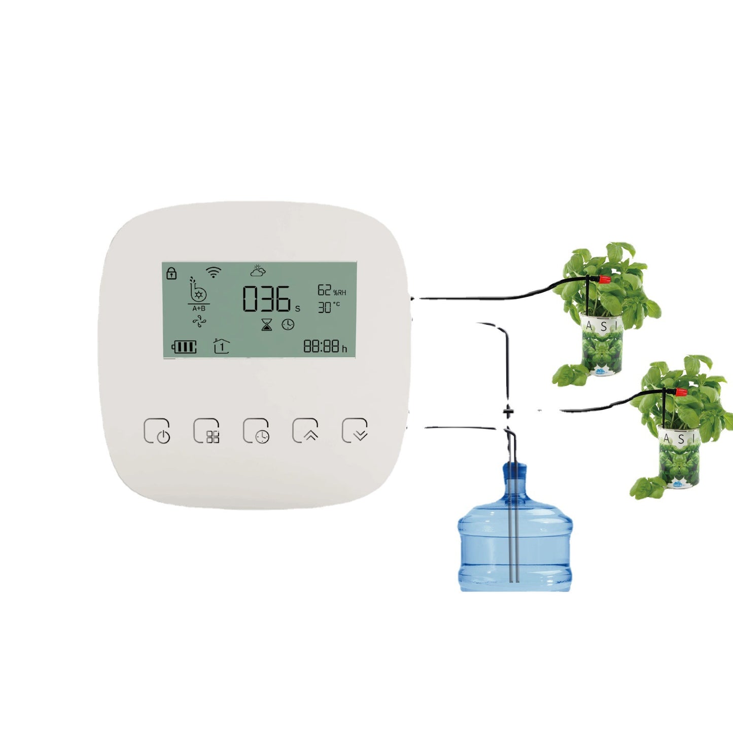 WiFi Tuya Smart Home Watering Timer Charging App Micro Drip Irrigation System Double Pump Irrigation Smart Switch