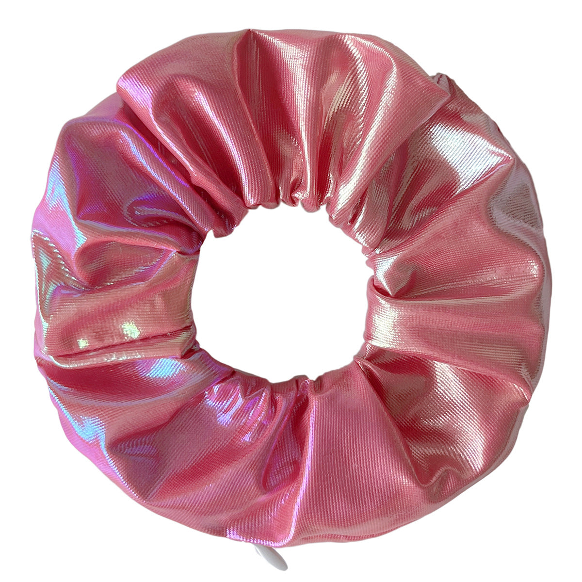 Vibrant Thick PU Invisible Zipper Scrunchie Hair Tie, Cross-border E-commerce, Amazon Zipper Hair Tie Wholesale, Hair Accessories