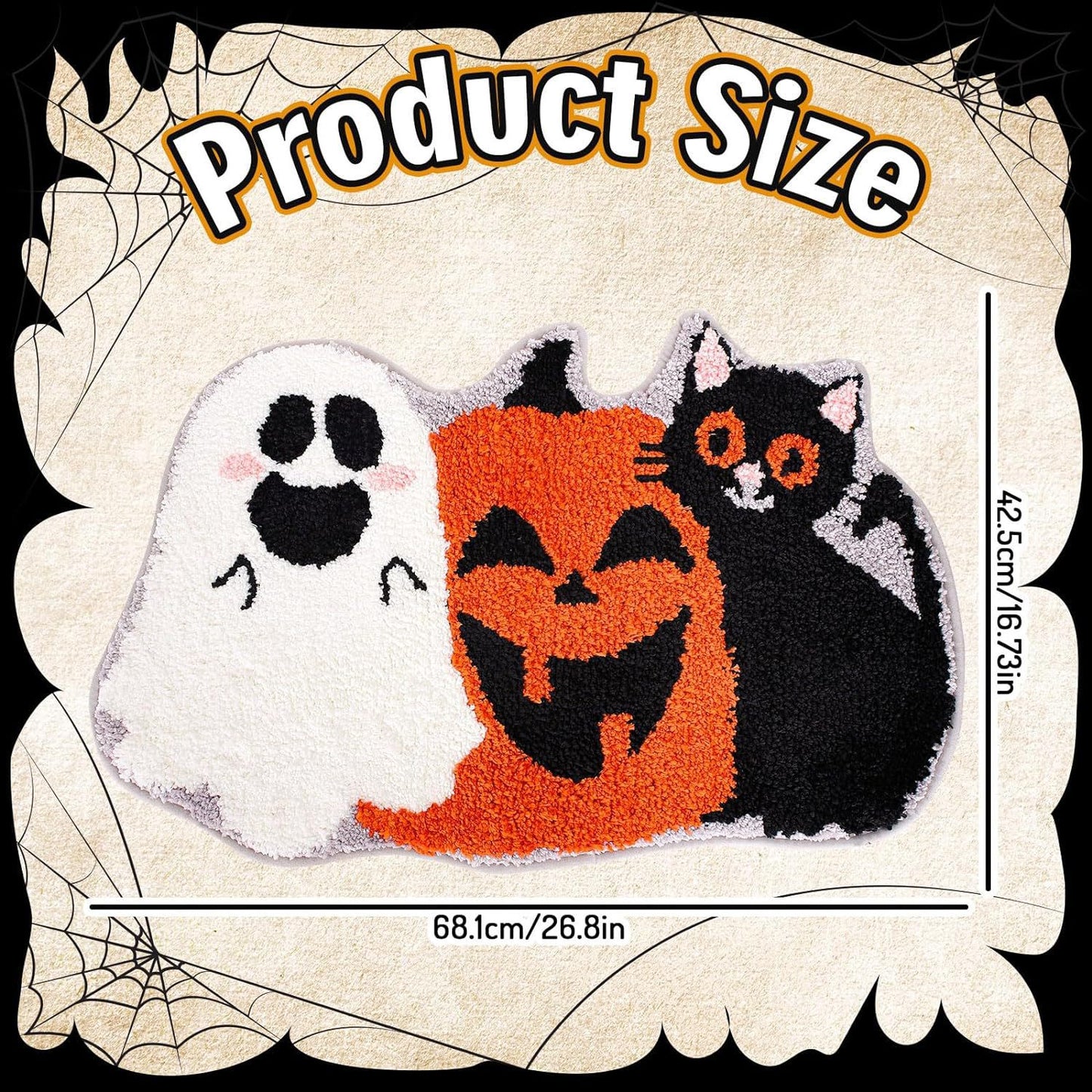 In stock, labeled, dropshipping available Halloween floor mats, faux cashmere foot mats, absorbent and stain-resistant bathroom mats, decorative doormats.