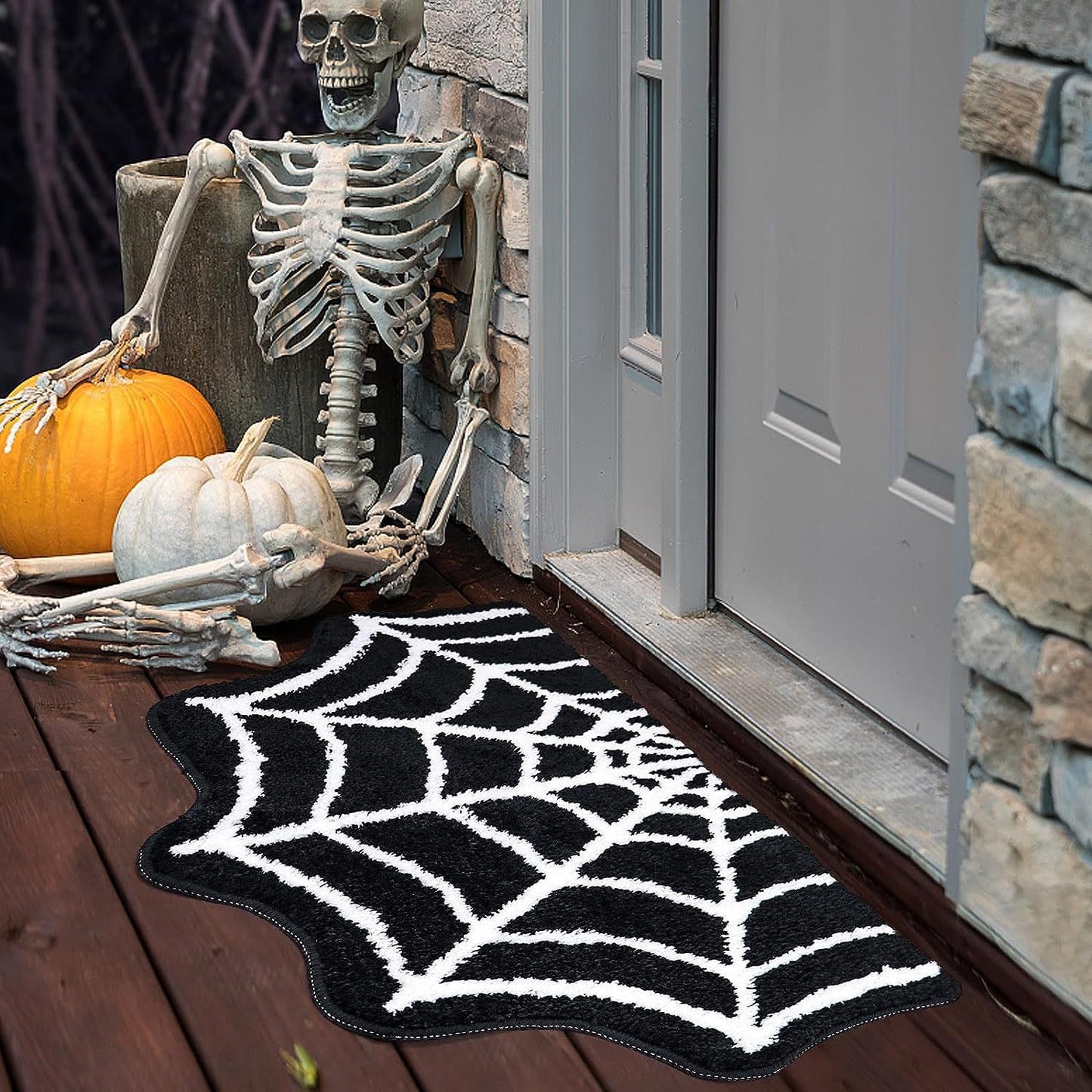 In stock, labeled, dropshipping available Halloween floor mats, faux cashmere foot mats, absorbent and stain-resistant bathroom mats, decorative doormats.