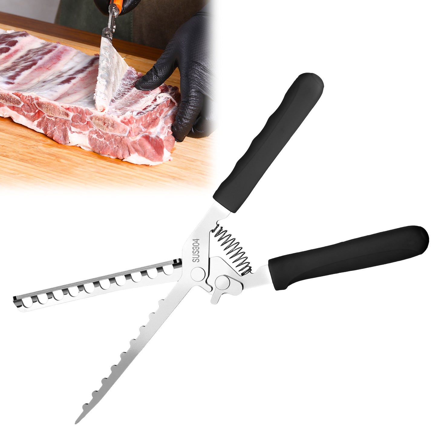 304 Stainless Steel Rib Membrane Remover - Rib Membrane Removal Tool