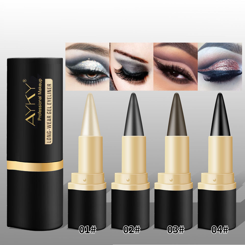 AKAY cross-border waterproof eyeliner eyeliner matte quick-drying eyeliner single-head rich matte eyeliner