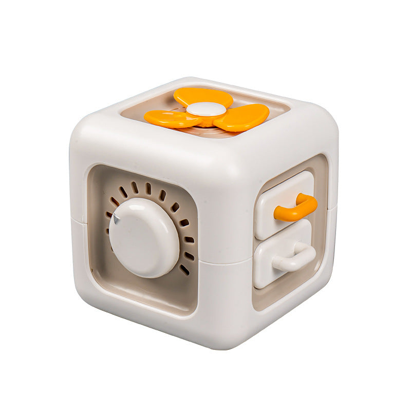 Multifunctional hexahedral Rubik's Cube finger busy ball baby sensory training children's educational toy Rubik's Cube moving music