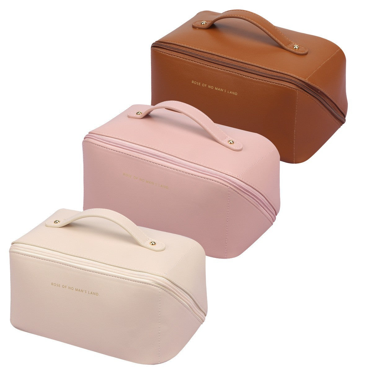 PU organ pillow cosmetic bag female portable large capacity travel portable ins high-end wash makeup storage bag