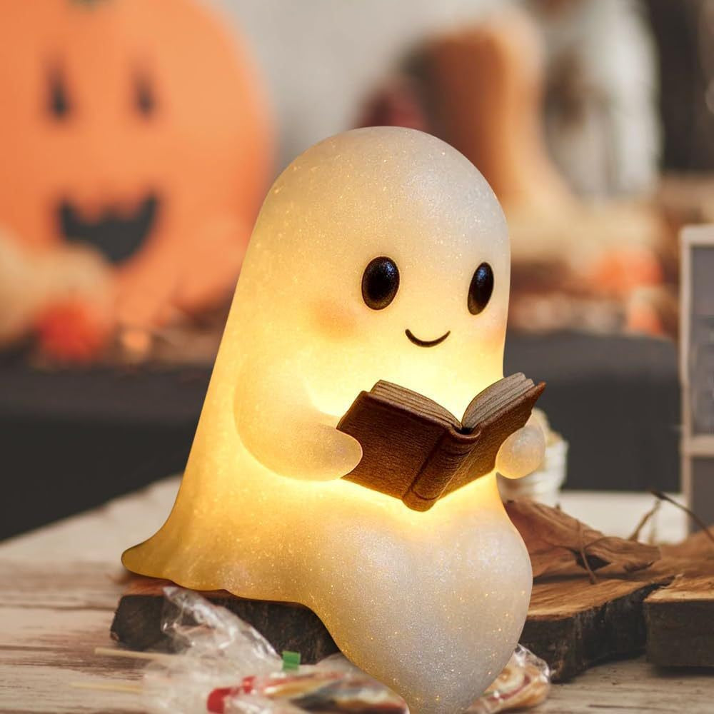 New cross-border Middle Finger Cute Ghost Halloween Resin Craft Ornament