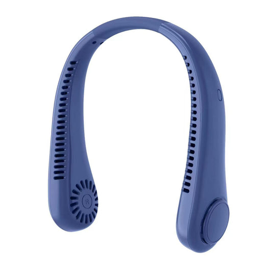 Douyin Explosive Hanging Neck Fan Mini Portable Leafless Fan Mute USB Portable Handheld Folding Fan