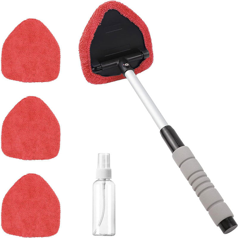 Car cleaning brush, extendable microfiber car brush, car window defrosting and defogging brush, car windshield cleaning brush