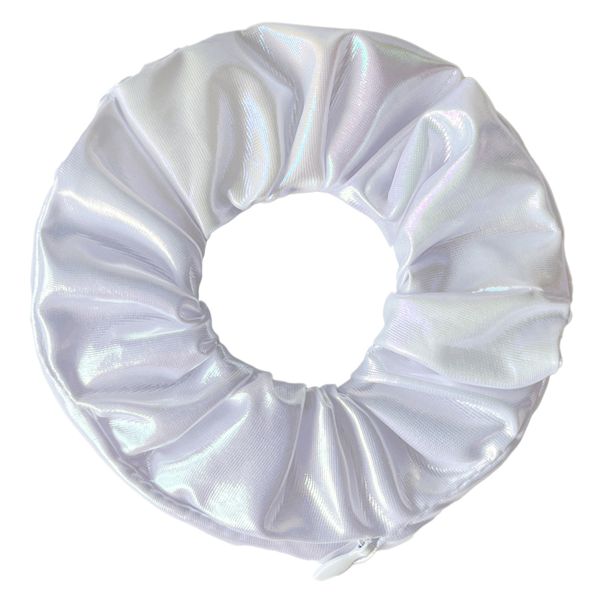 Vibrant Thick PU Invisible Zipper Scrunchie Hair Tie, Cross-border E-commerce, Amazon Zipper Hair Tie Wholesale, Hair Accessories