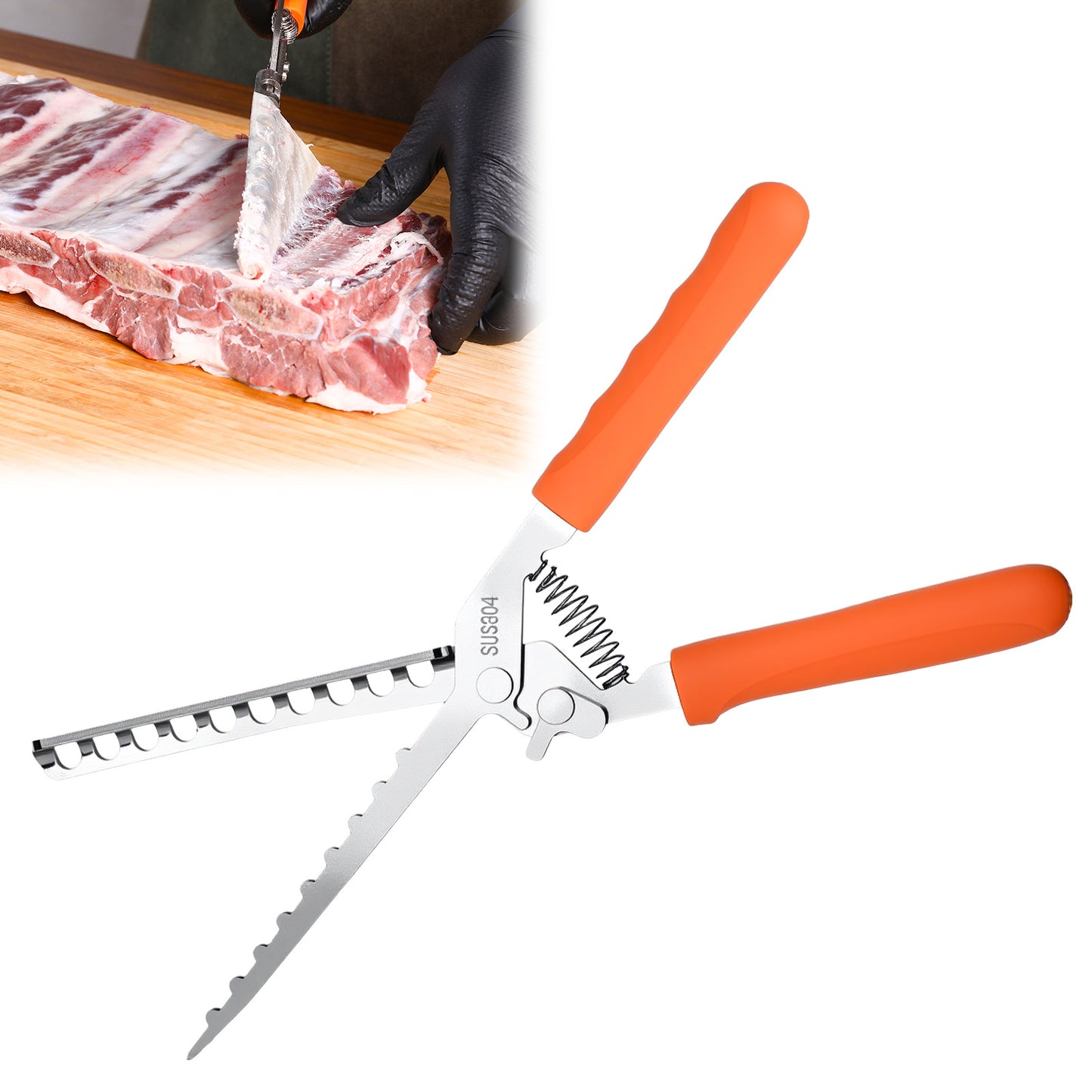 304 Stainless Steel Rib Membrane Remover - Rib Membrane Removal Tool