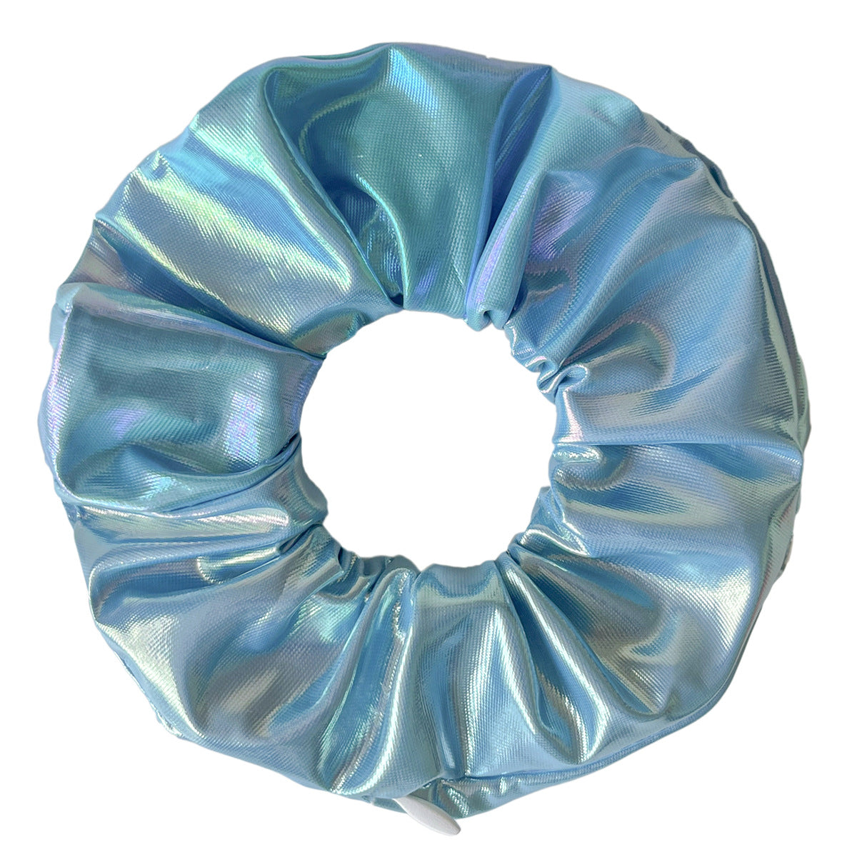 Vibrant Thick PU Invisible Zipper Scrunchie Hair Tie, Cross-border E-commerce, Amazon Zipper Hair Tie Wholesale, Hair Accessories