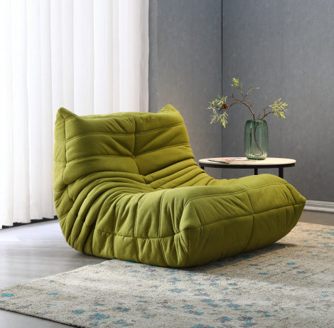 One piece generation caterpillar lazy sofa light luxury togo sleepable home bedroom living room balcony technology cloth velvet