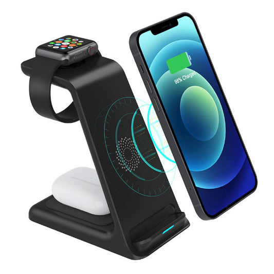 Amazon Vertical Mobile Phone Stand Wireless Charger 15W Fast Charge Applicable to iPhone 13 Apple Headphone Watch 7