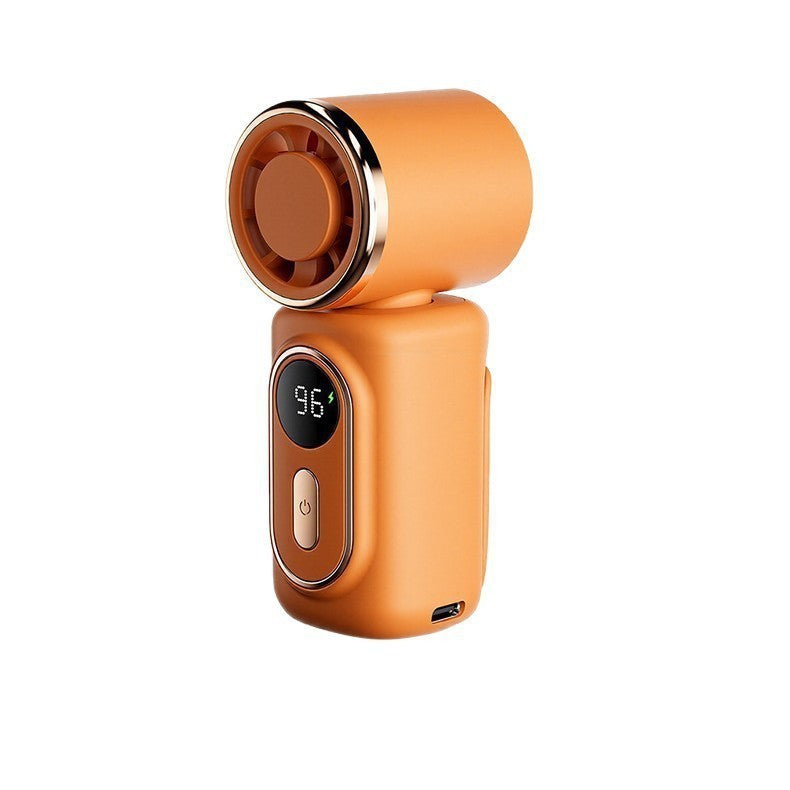 Handheld mini fan for cooling, high-speed turbine fan, portable cooling fan, waist clip mini fan