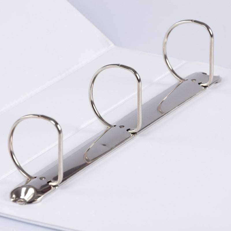 Fudekuai D-type A4 three-sided pocket folder, 2-hole, 3-hole, 4-hole file folder, perforated cardboard folder, loose-leaf folder, white folder