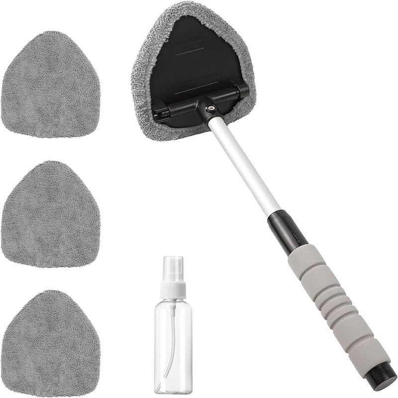 Car cleaning brush, extendable microfiber car brush, car window defrosting and defogging brush, car windshield cleaning brush
