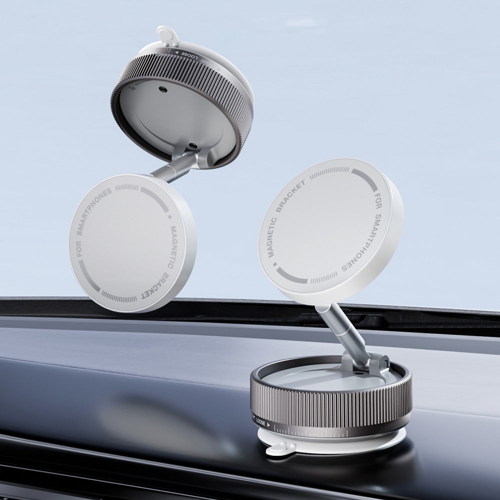 2025 New Universal Car Phone Holder, Multifunctional 360-Degree Rotating Folding Vacuum Magnetic Holder