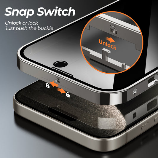 Suitable for iPhone15Pro Magsafes mobile phone case Apple 12 3 4 snap buckle Magneto magnetic metal case