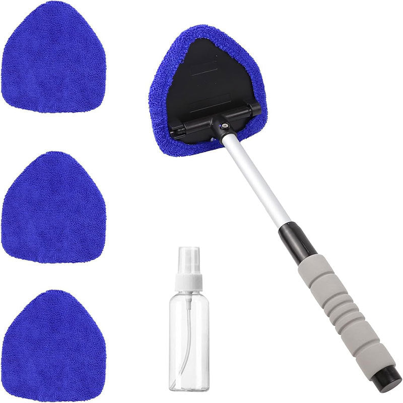 Car cleaning brush, extendable microfiber car brush, car window defrosting and defogging brush, car windshield cleaning brush
