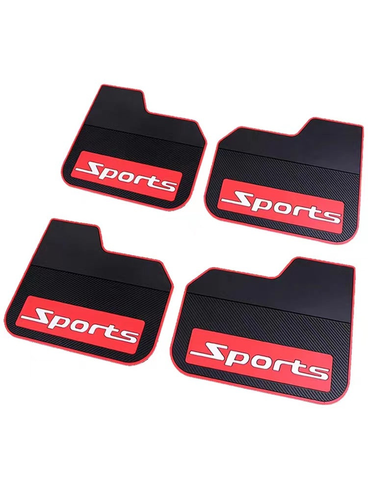 Car soft rubber material mudguard leather universal fender SUV car pickup truck modification accessories super car mud