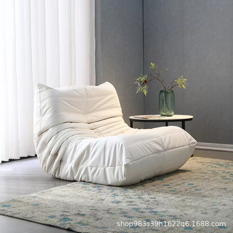 One piece generation caterpillar lazy sofa light luxury togo sleepable home bedroom living room balcony technology cloth velvet