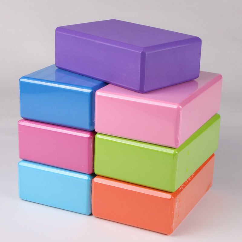 Factory supply eva yoga bricks 120g high-density children's dance supplies thickened color yoga practice bricks