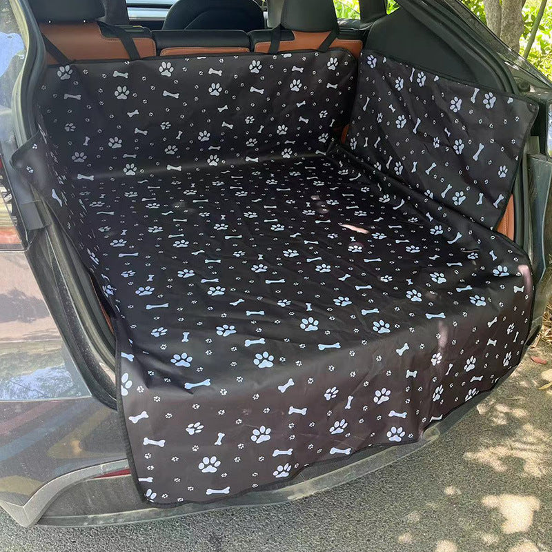 Cross-border hot-selling car trunk mat, stain-resistant car pet seat cushion, large and medium-sized dog car seat cushion, car accessories