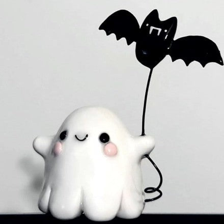 New cross-border Middle Finger Cute Ghost Halloween Resin Craft Ornament